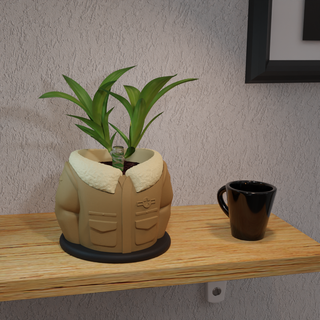 Aviator Jacket 5" Plant Pot