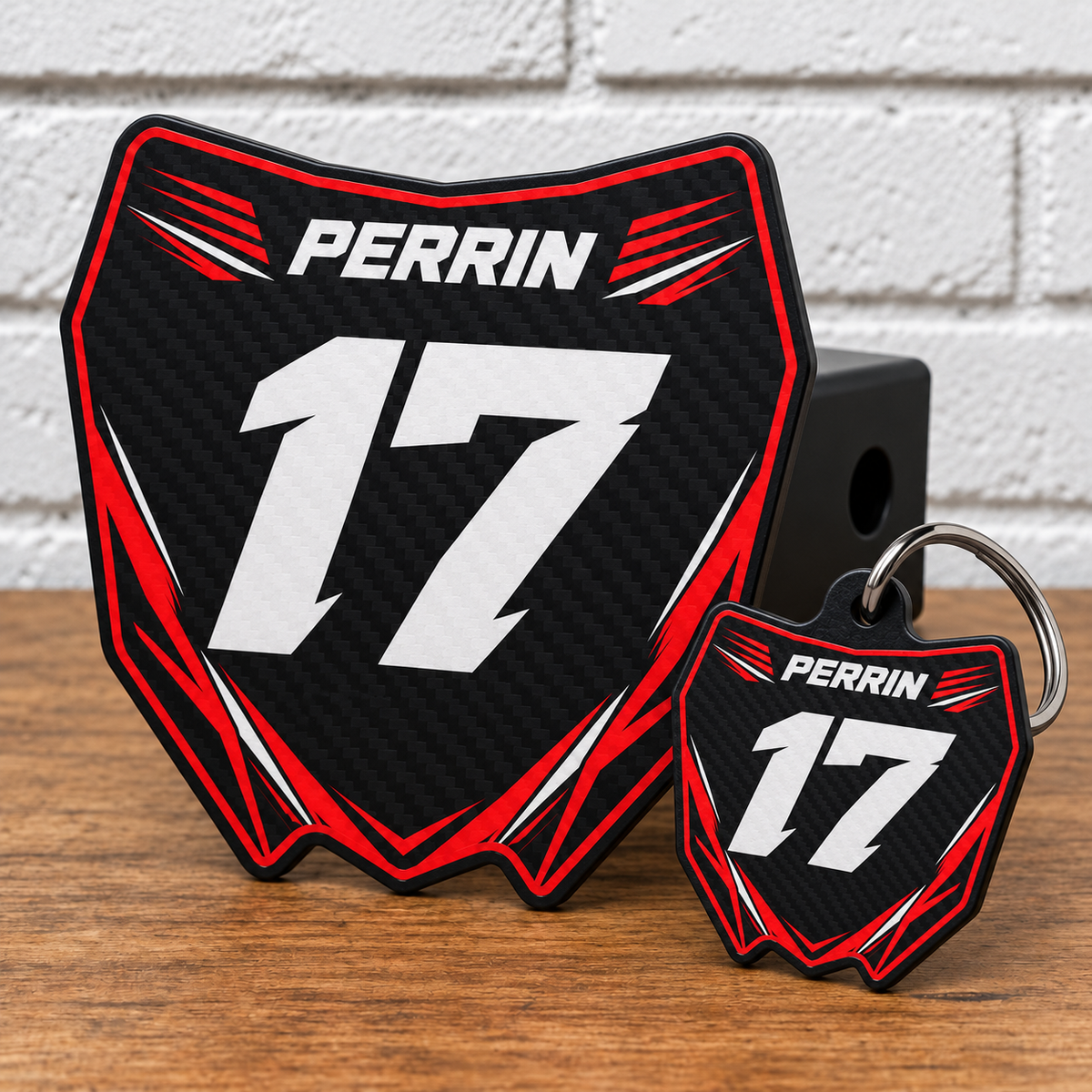 Custom Number Plate Hitch Covers