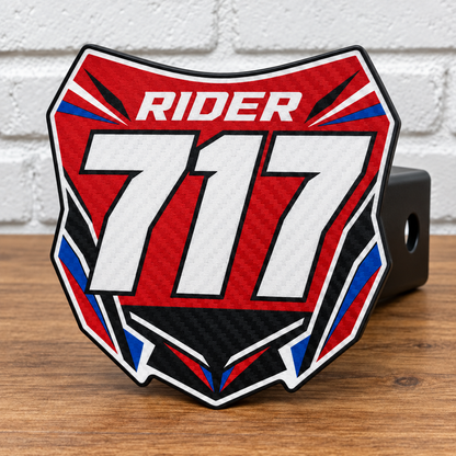 Custom Number Plate Hitch Covers