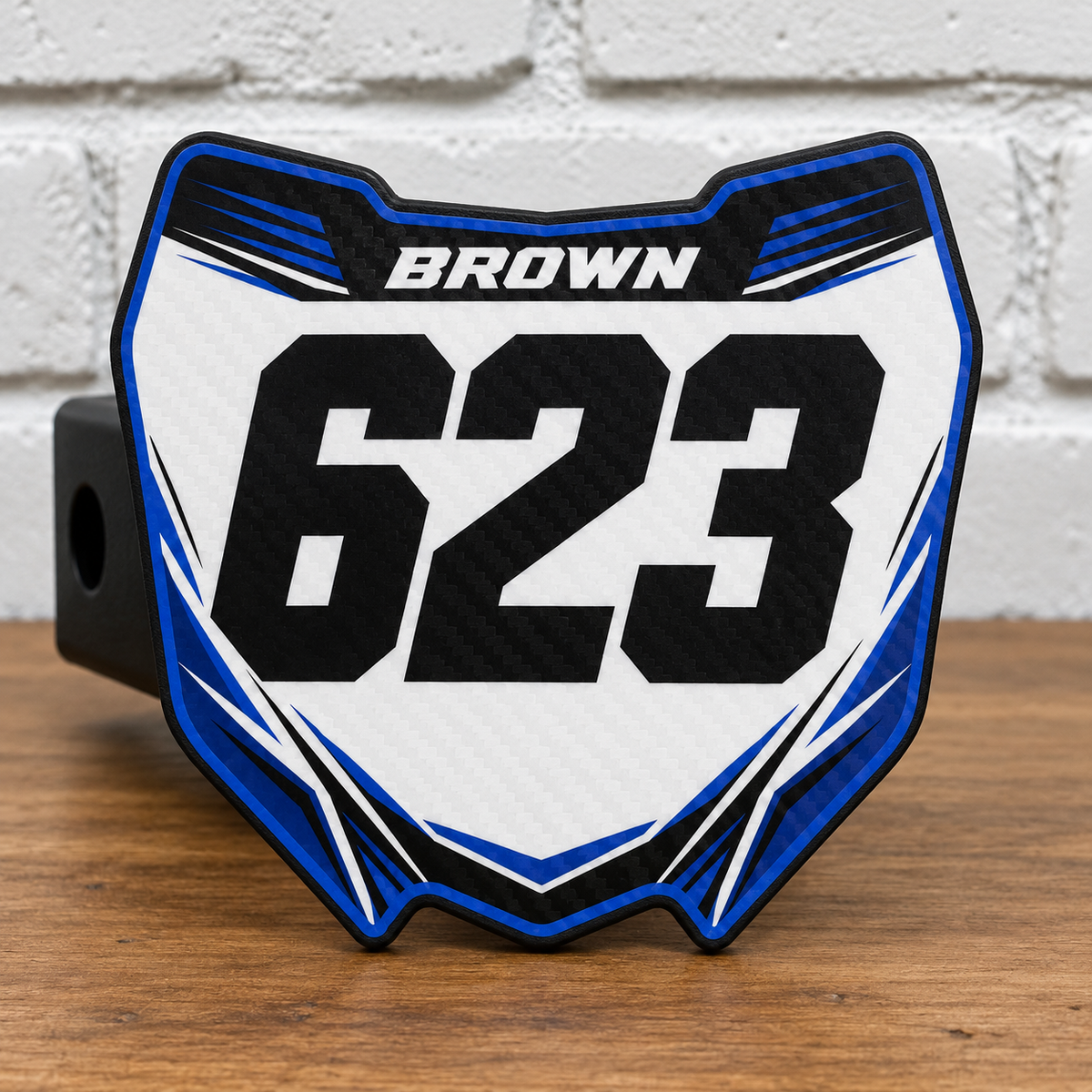 Custom Number Plate Hitch Covers