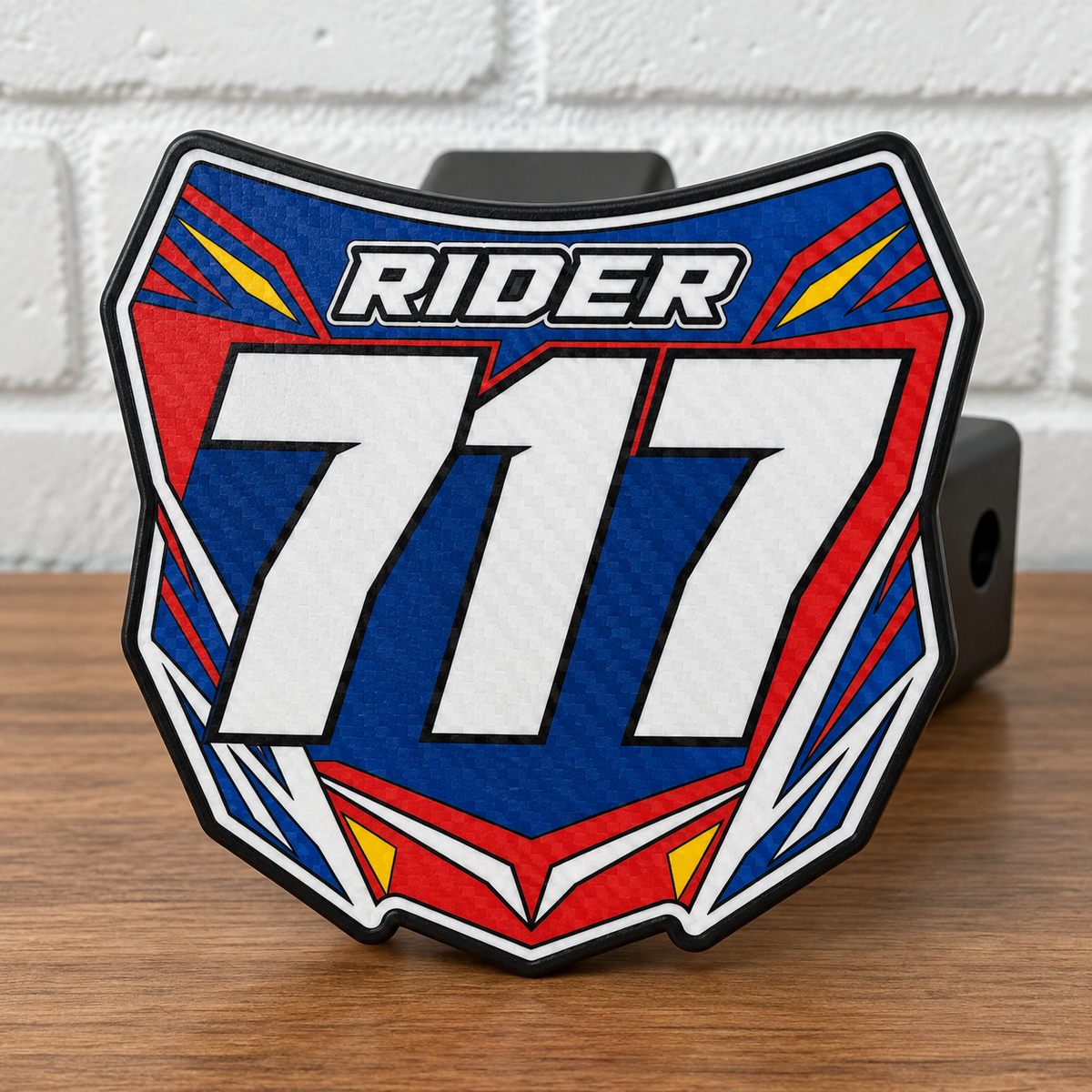 Custom Number Plate Hitch Covers