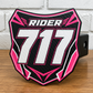 Custom Number Plate Hitch Covers