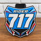 Custom Number Plate Hitch Covers