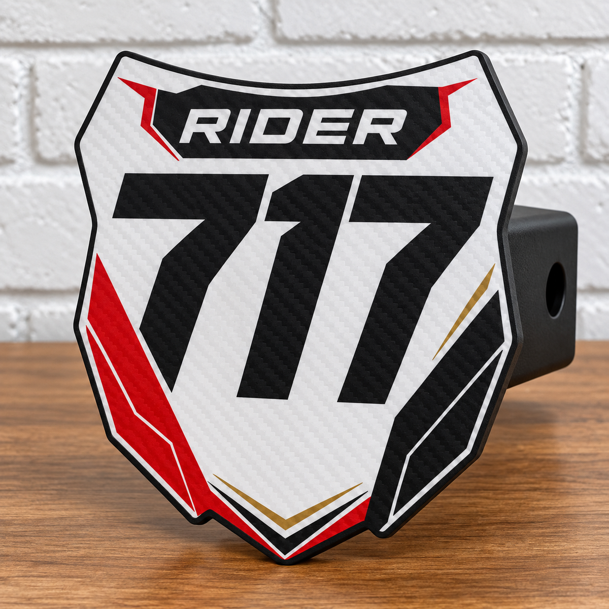 Custom Number Plate Hitch Covers