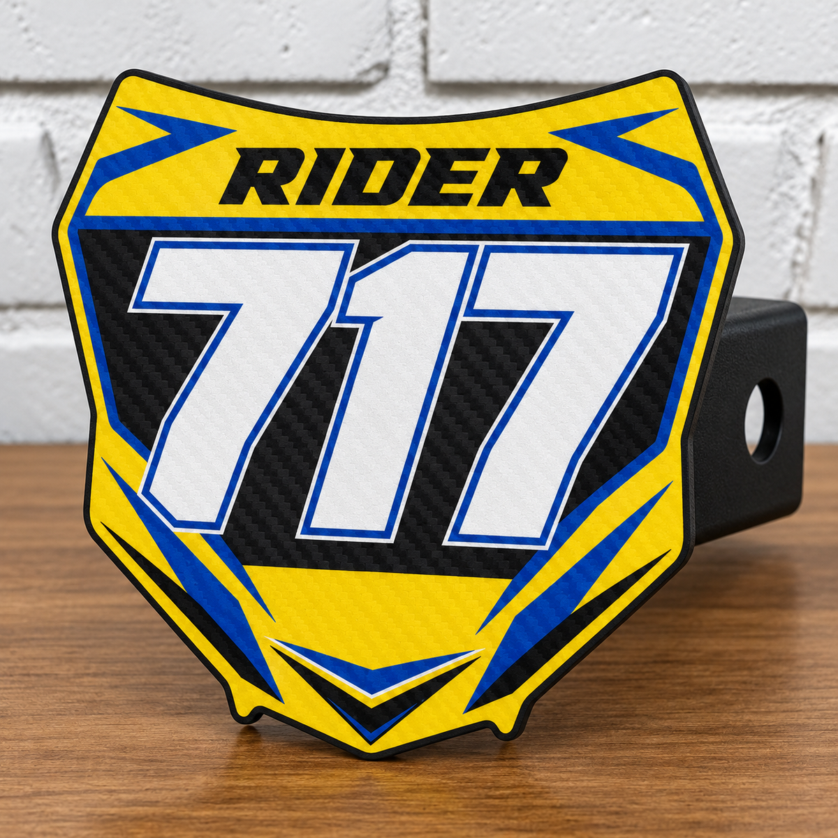 Custom Number Plate Hitch Covers