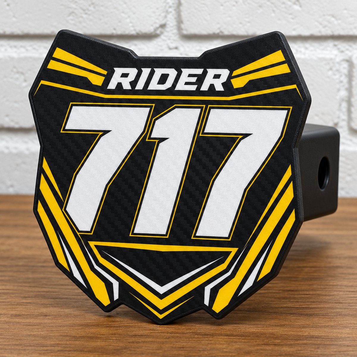 Custom Number Plate Hitch Covers