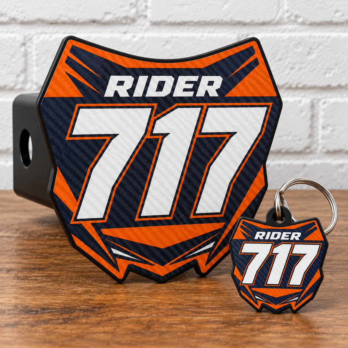 Custom Number Plate Hitch Covers