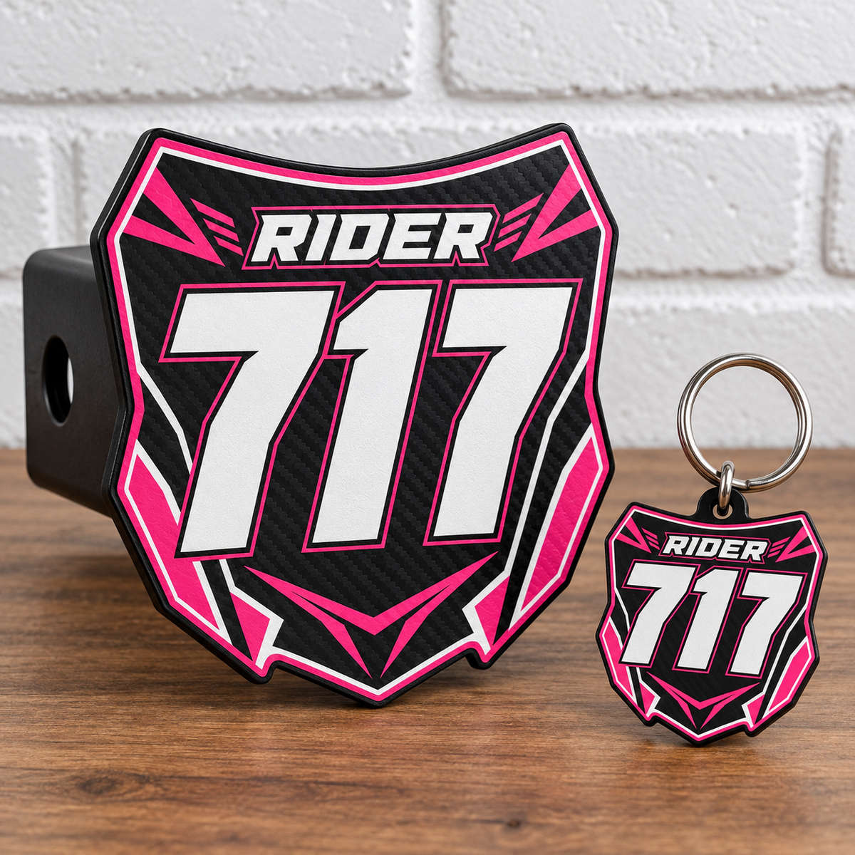 Custom Number Plate Hitch Covers