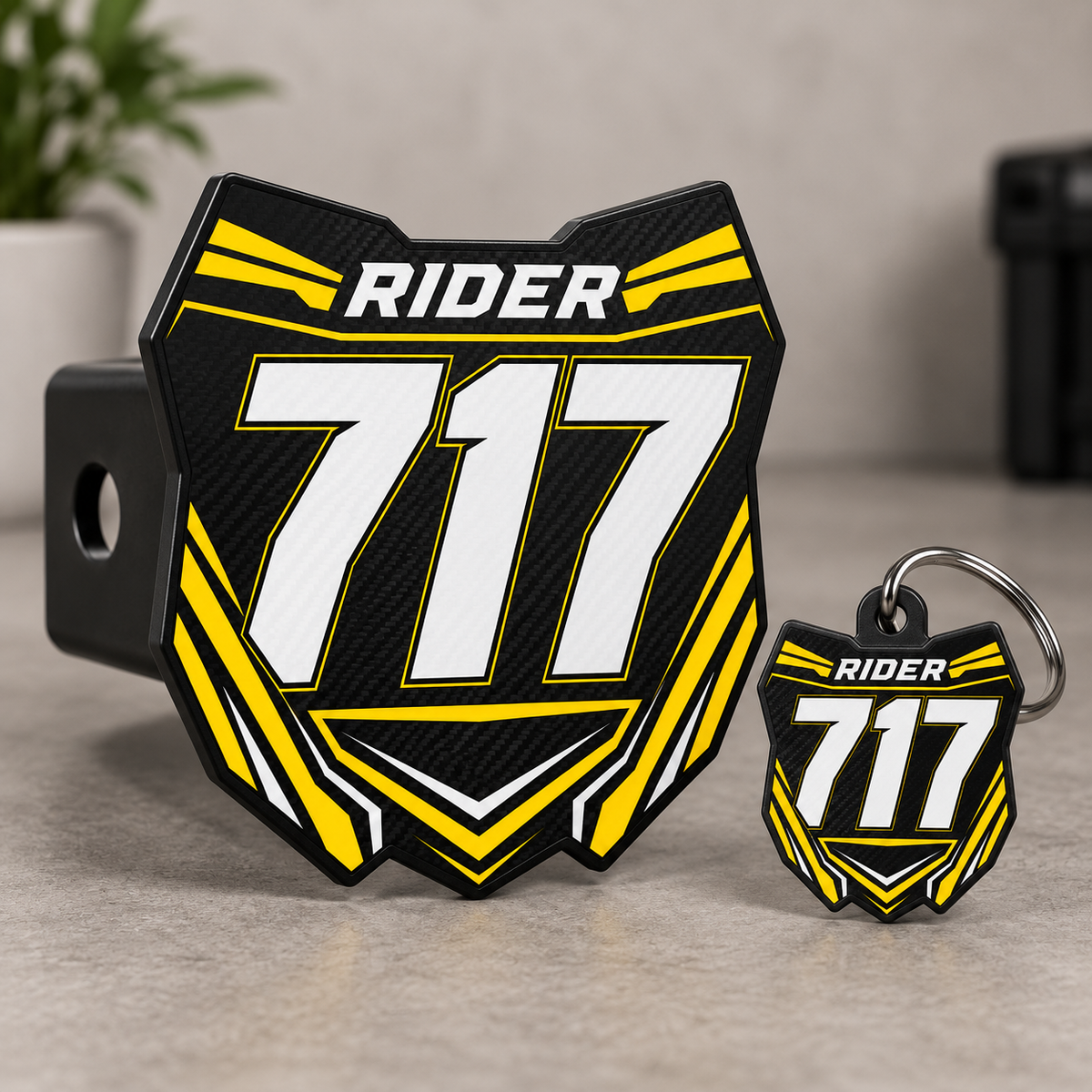 Custom Number Plate Hitch Covers