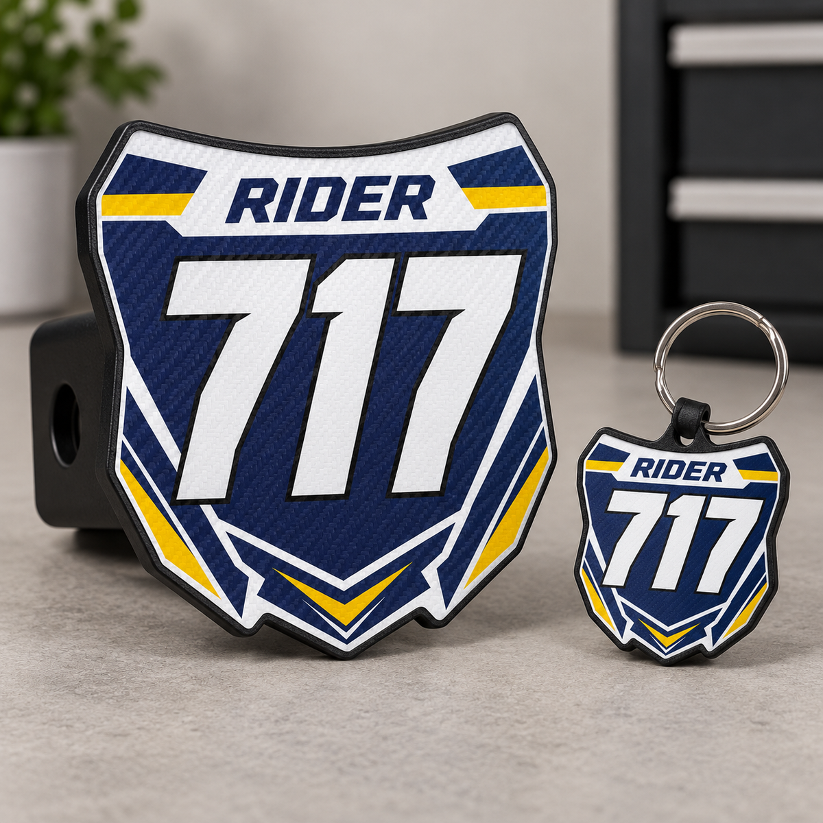 Custom Number Plate Hitch Covers