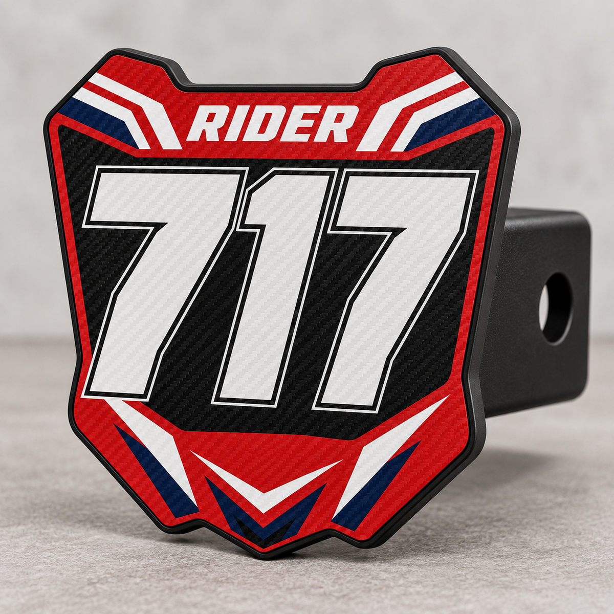 Custom Number Plate Hitch Covers
