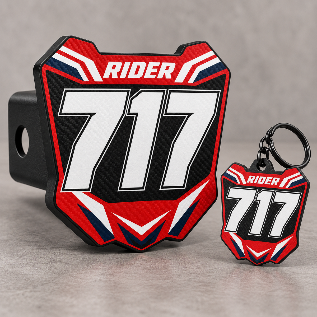Custom Number Plate Hitch Covers