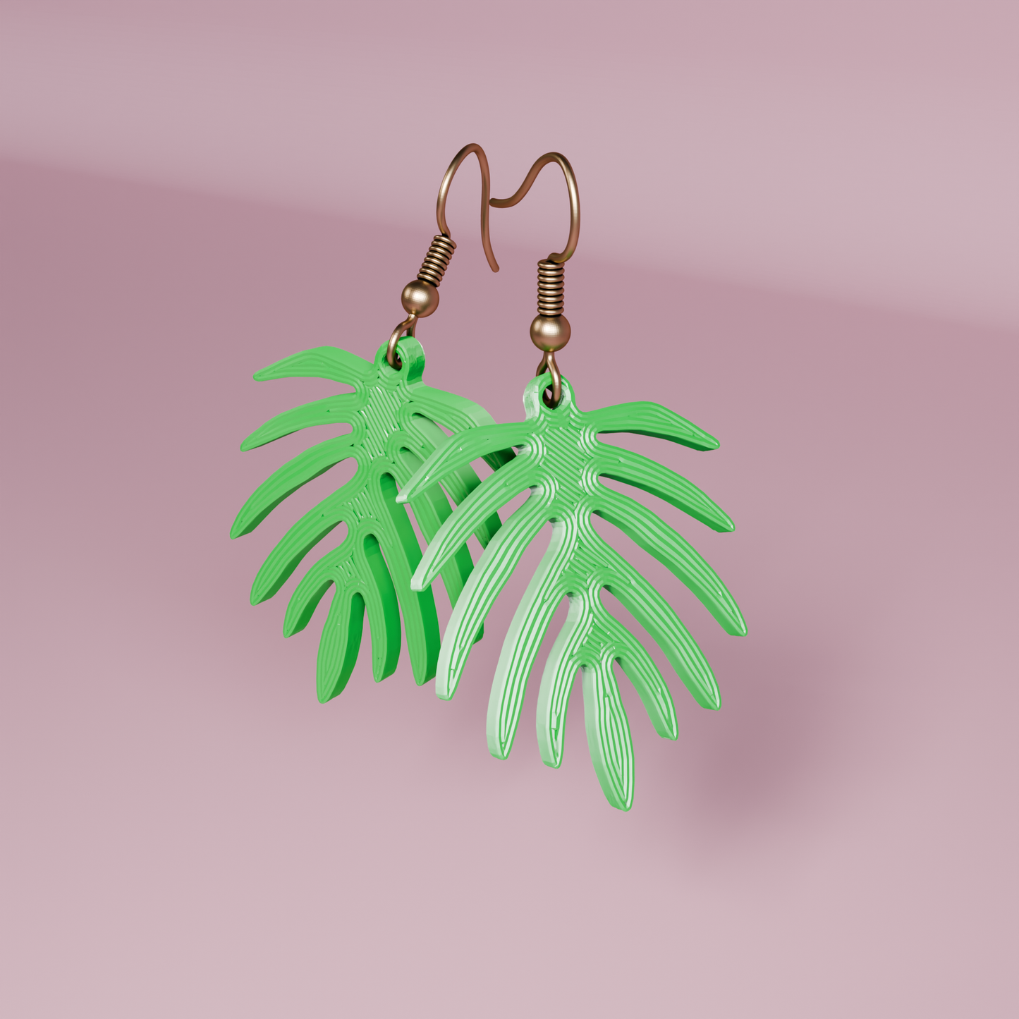 Monstera Earrings
