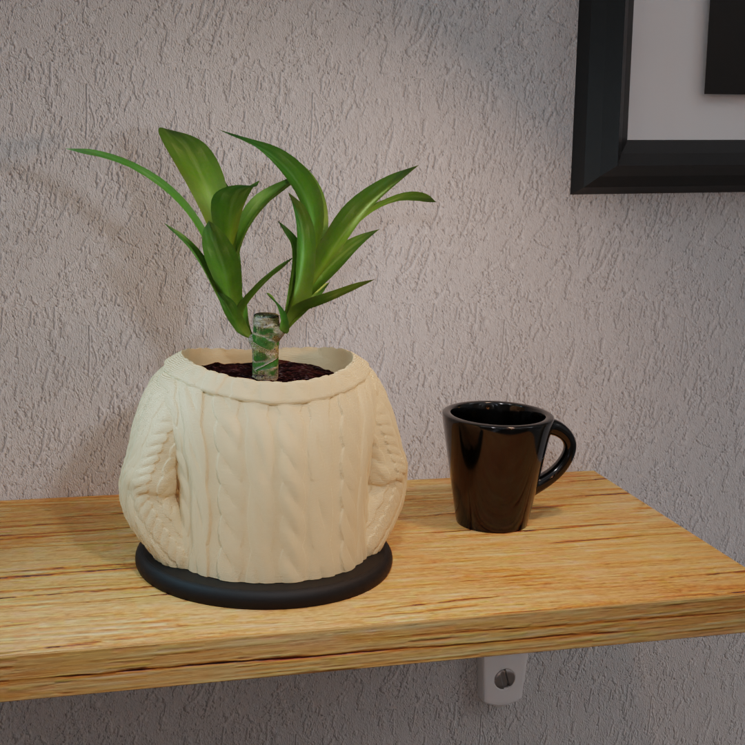 Wool Sweater 5" Plant Pot